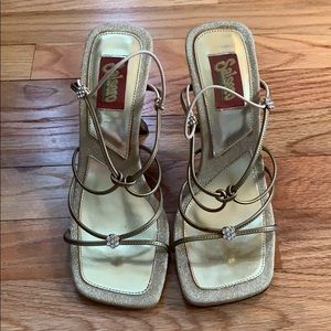 Gold dress shoes, worn once to prom!